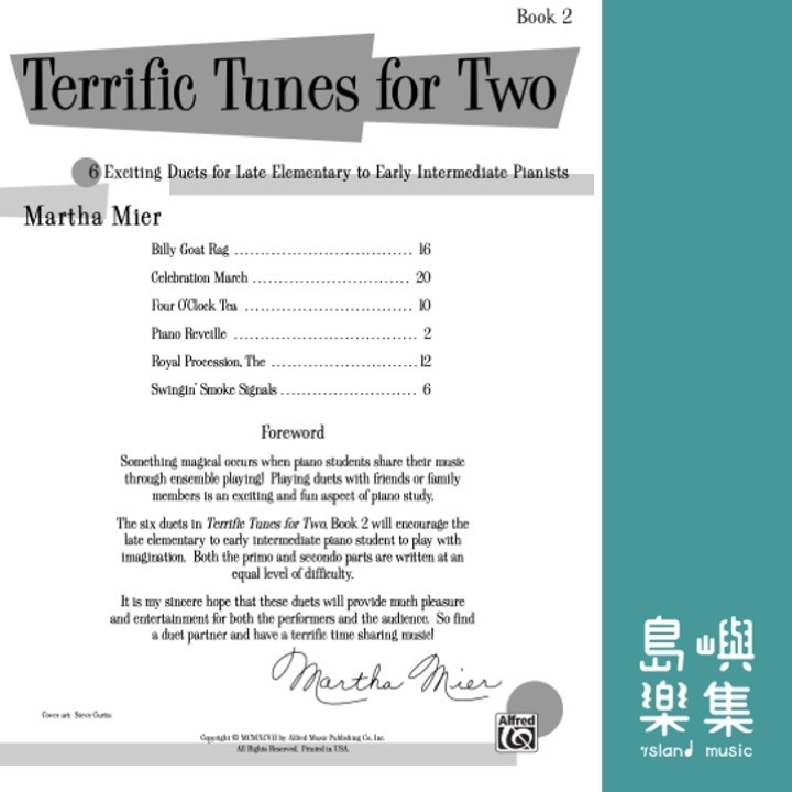 Terrific Tunes for Two, Book 2