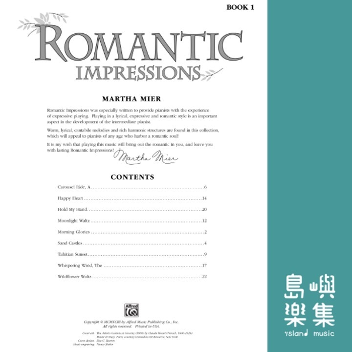 Romantic Impressions, Book 1