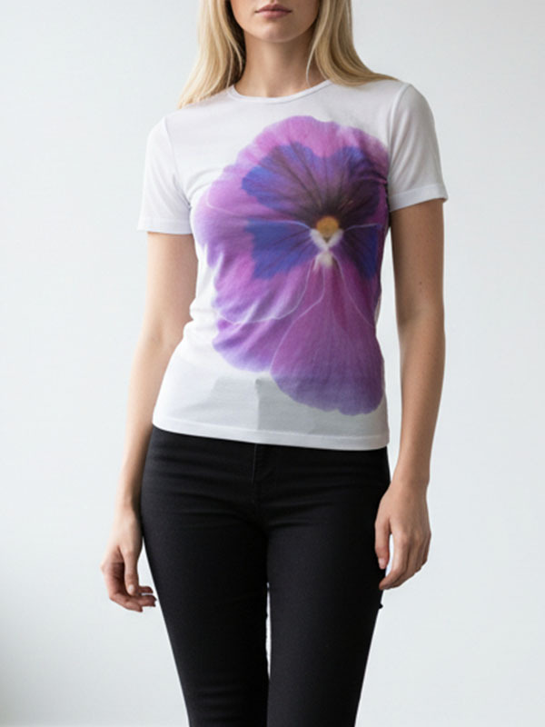 LIVIANA CONTI 花朵T恤(紫)