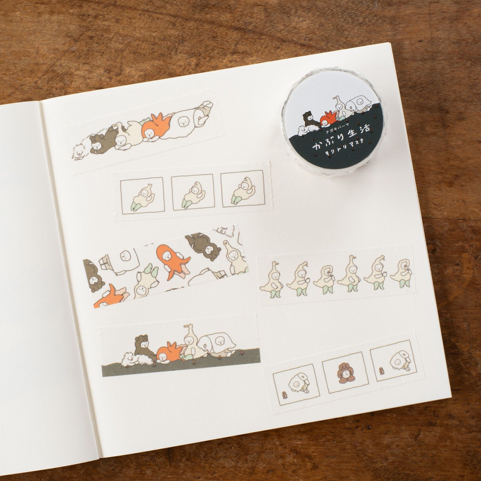 Nagaki Perm「變裝生活」易撕線紙膠帶 / 手紙社 / JAPAN