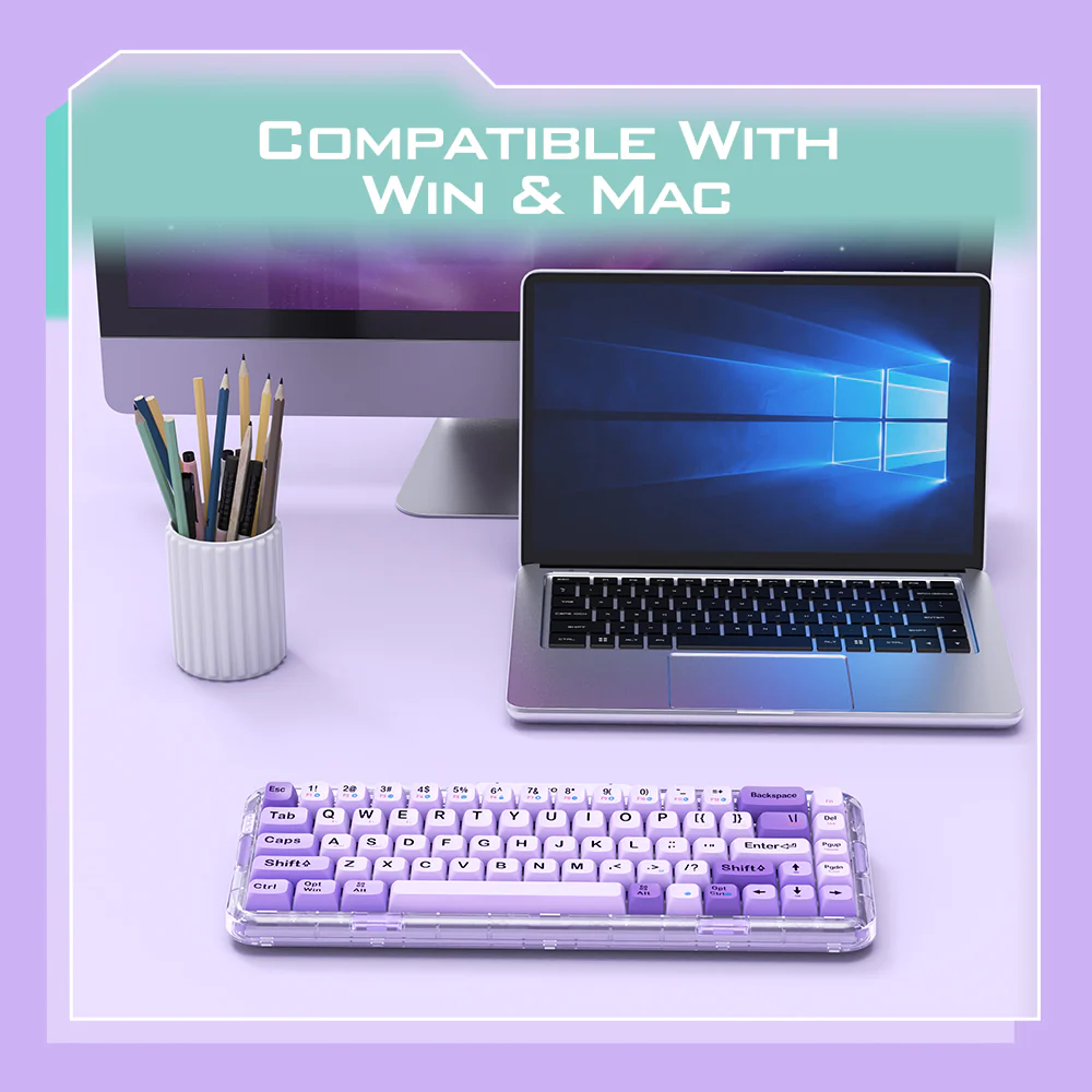 Micropack Rechargeable 2.4G 藍牙無線機械鍵盤 K-168WM