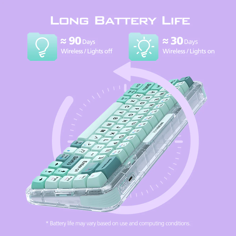 Micropack Rechargeable 2.4G 藍牙無線機械鍵盤 K-168WM