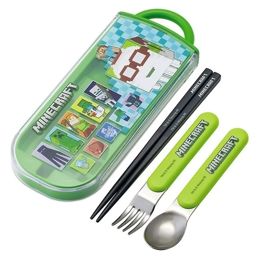 日本製 2026 新版 Skater 餐具套裝 - Minecraft