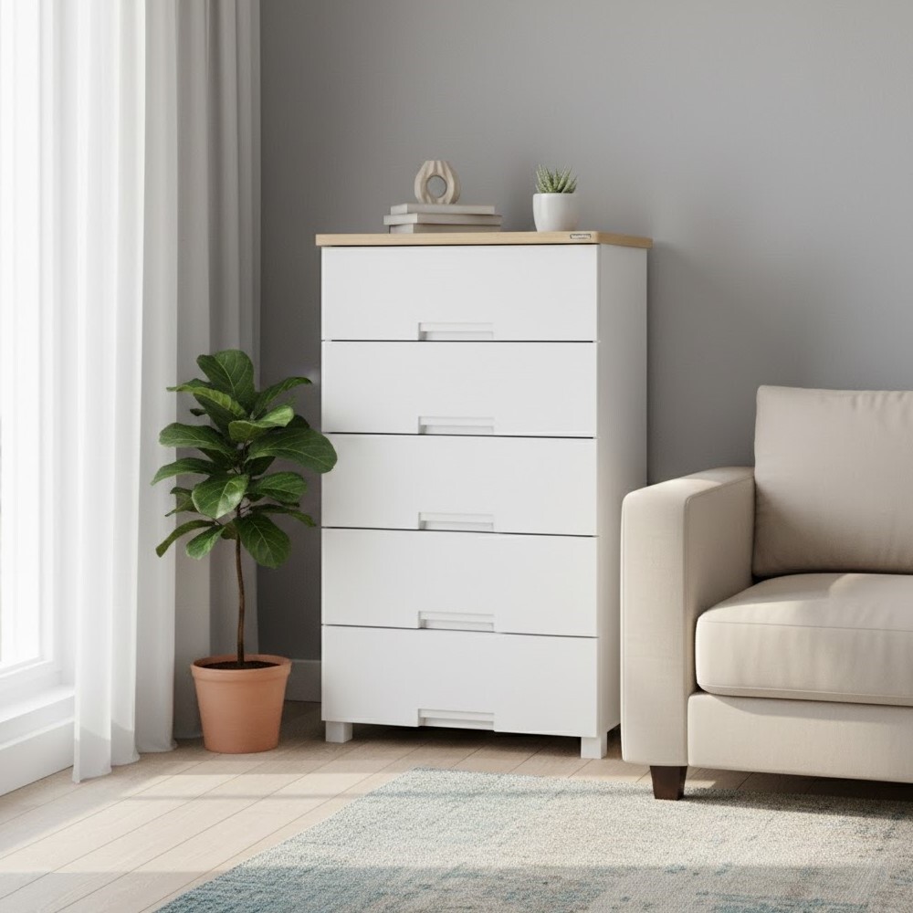 【AOTTO】58面寬木質頂板五層抽屜收納櫃(AC-2205)