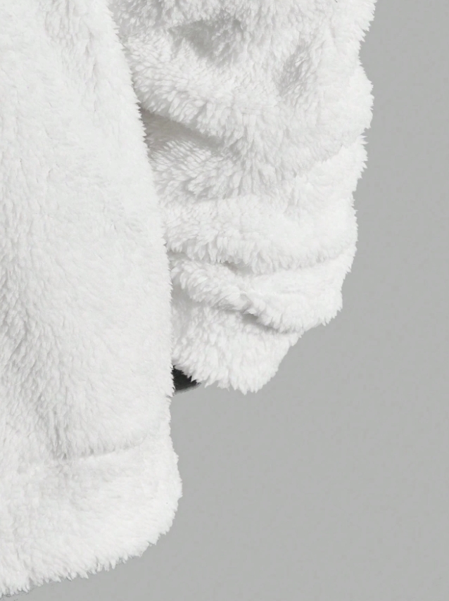 KADMAX大尺碼 - 大碼男士字母毛絨帽TEE〈KSMS2748〉