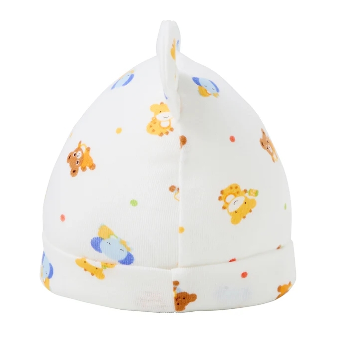 PUREVEIL普吉熊寶寶純棉嬰兒帽-黃色