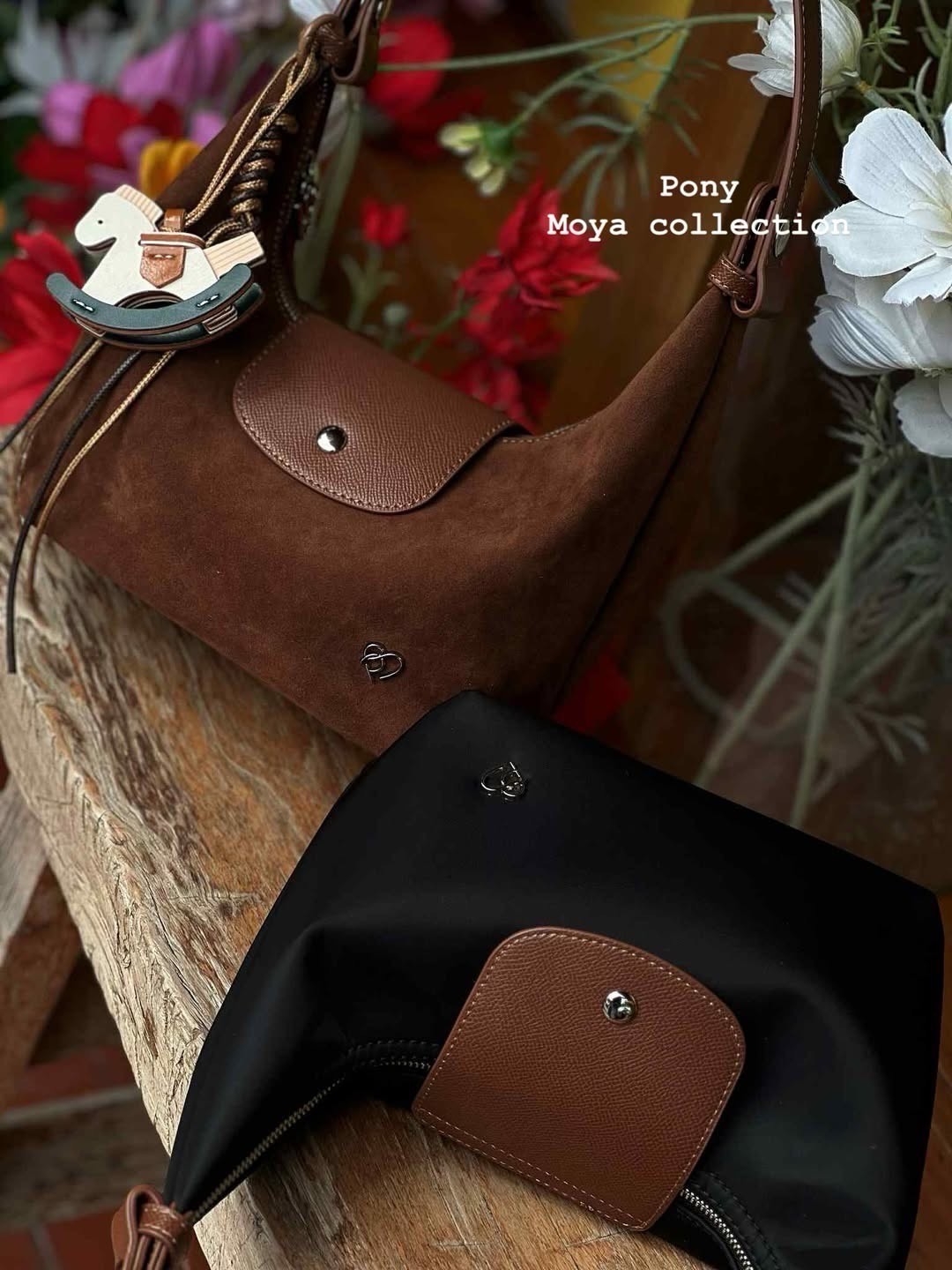 【預購】PONYPONY MOYA 牛角麂皮包 16色 MOYA