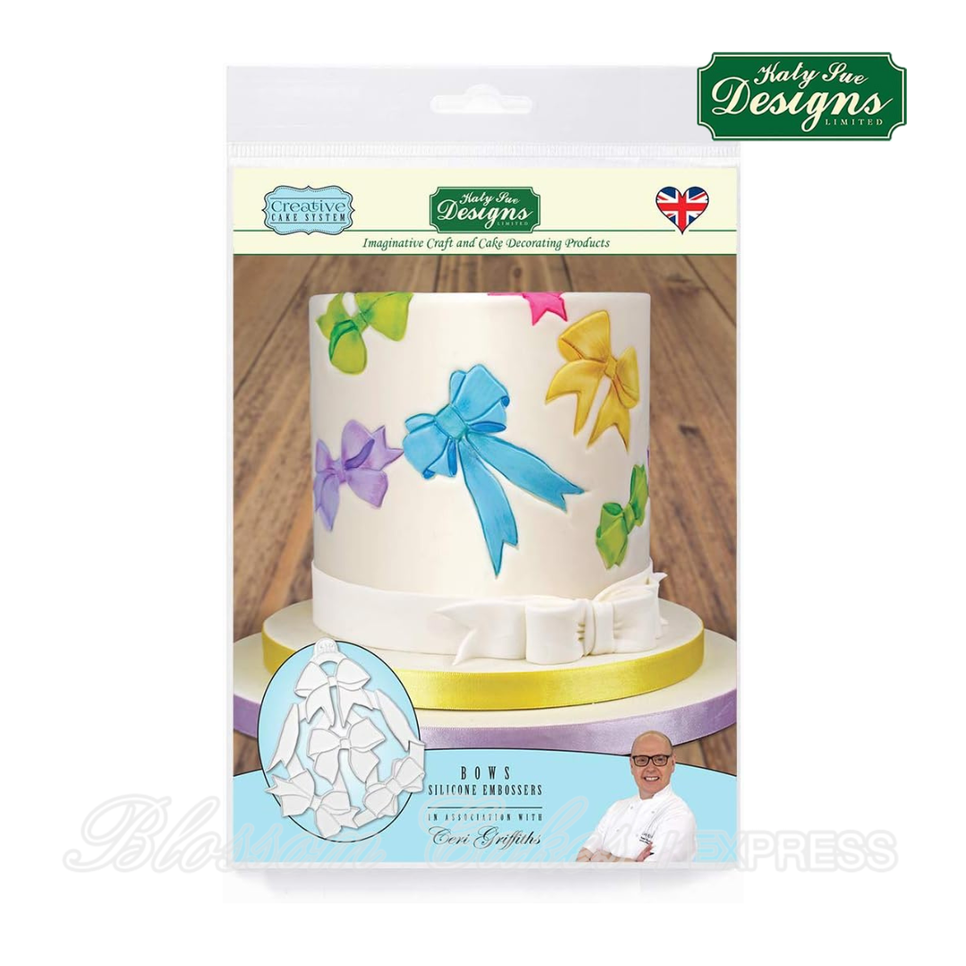 Katy Sue Bows Silicone Embossers Mould