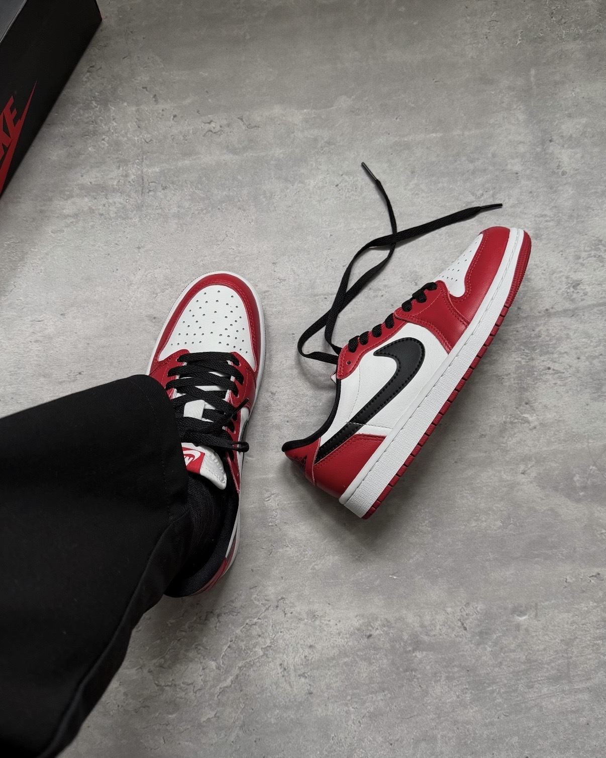 NIKE AIR JORDAN 1 RETRO LOW OG "CHICAGO" 芝加哥配色 復刻版 黑紅 紅黑 白色 男鞋 HQ6998-600 / 預購