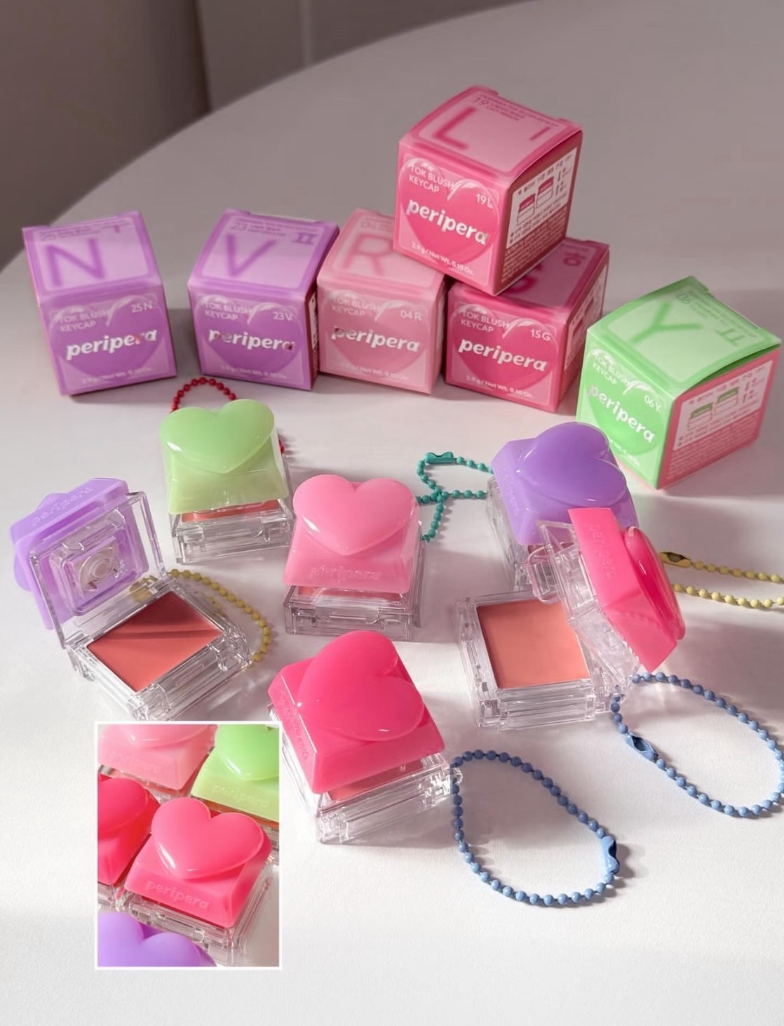 Peripera｜鍵盤腮紅膏2.9g（共10色）