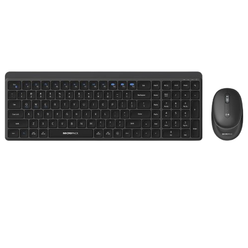 Micropack Dual Modes Silent 2.4G+藍牙無線鍵盤滑鼠套裝 KM-268W