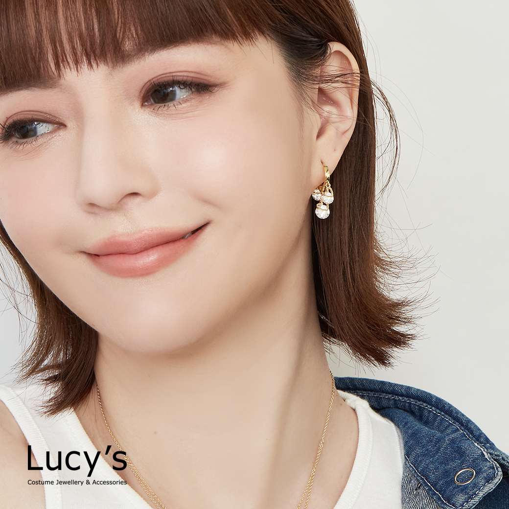 華麗愛戀 易扣耳環 (二色) (124725/124726)