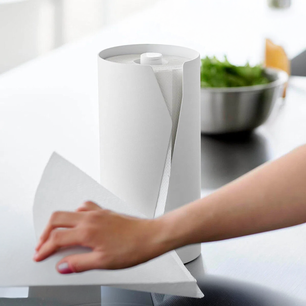 桌面立式捲紙收納盒