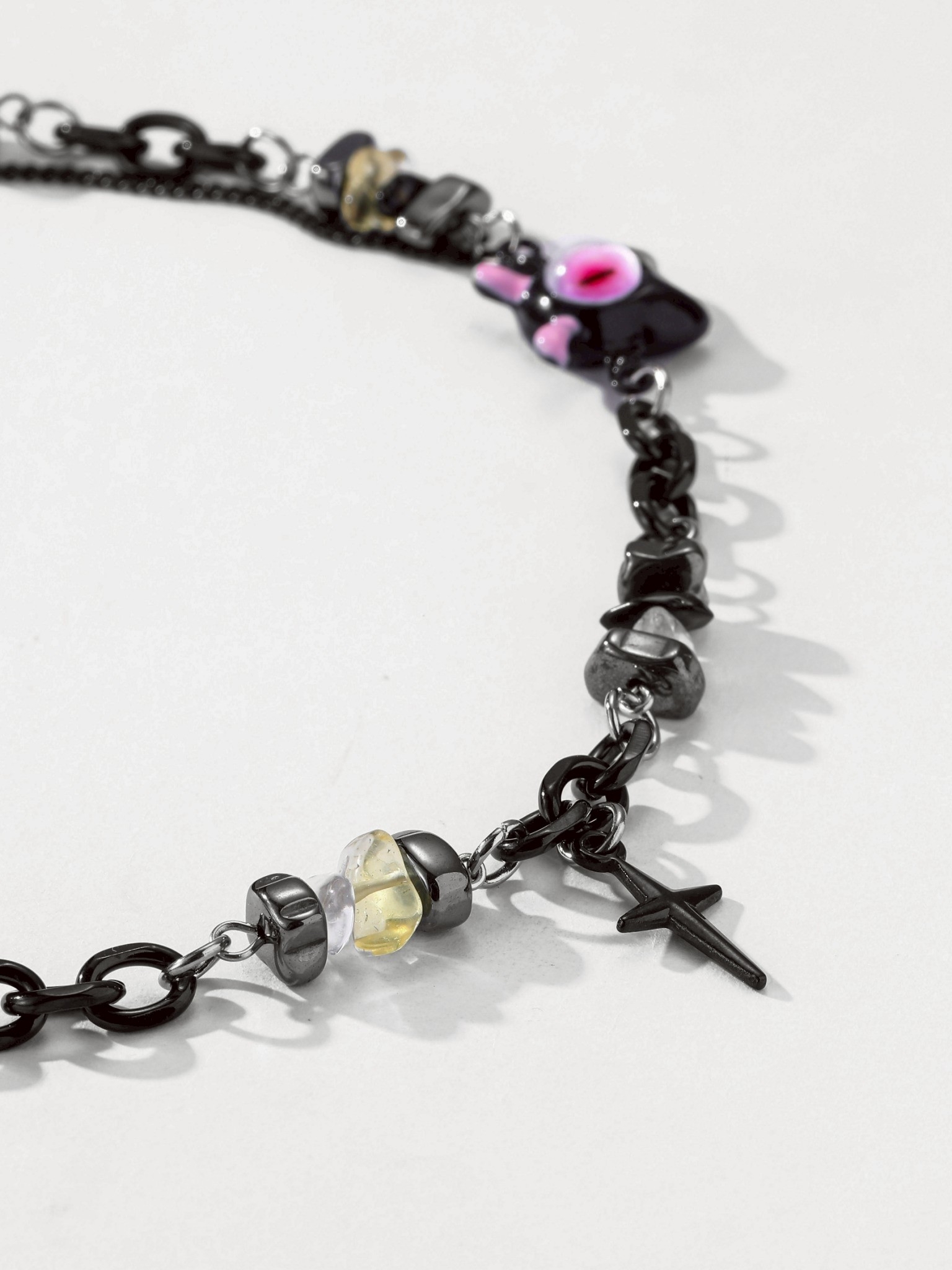 UCDF 黑色 小怪獸 碎石 幽靈 項鍊 UCA021