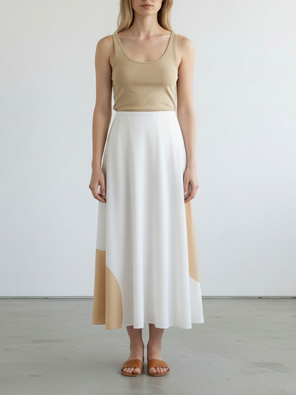 LIVIANA CONTI 綿長裙(白)