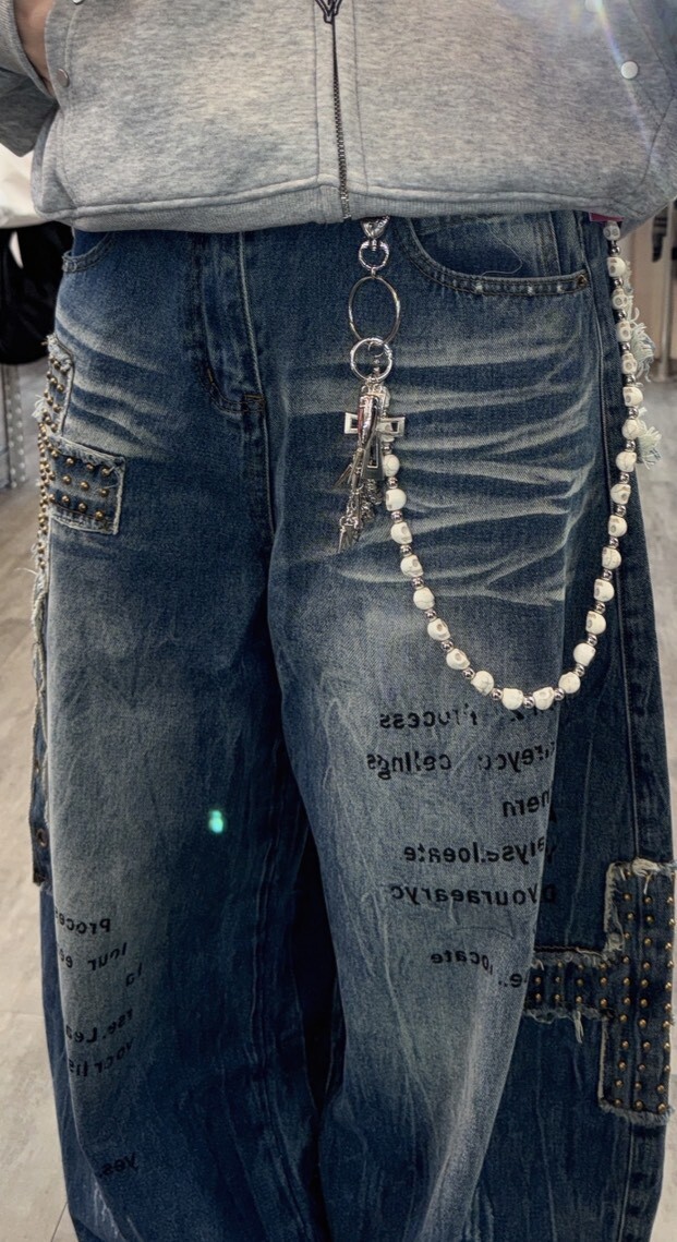 骷顱頭十字腰鏈