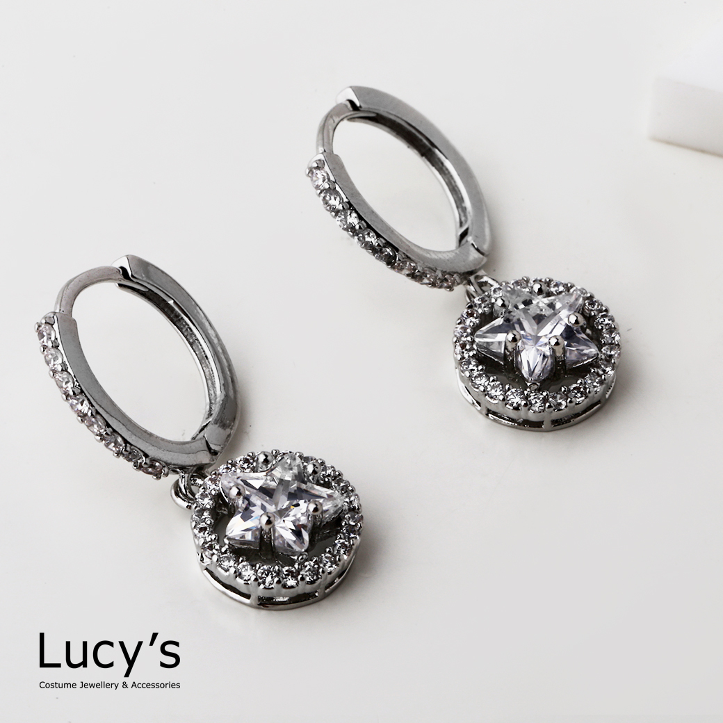 閃亮星星 易扣耳環 (三色) (126792/126793/126794)