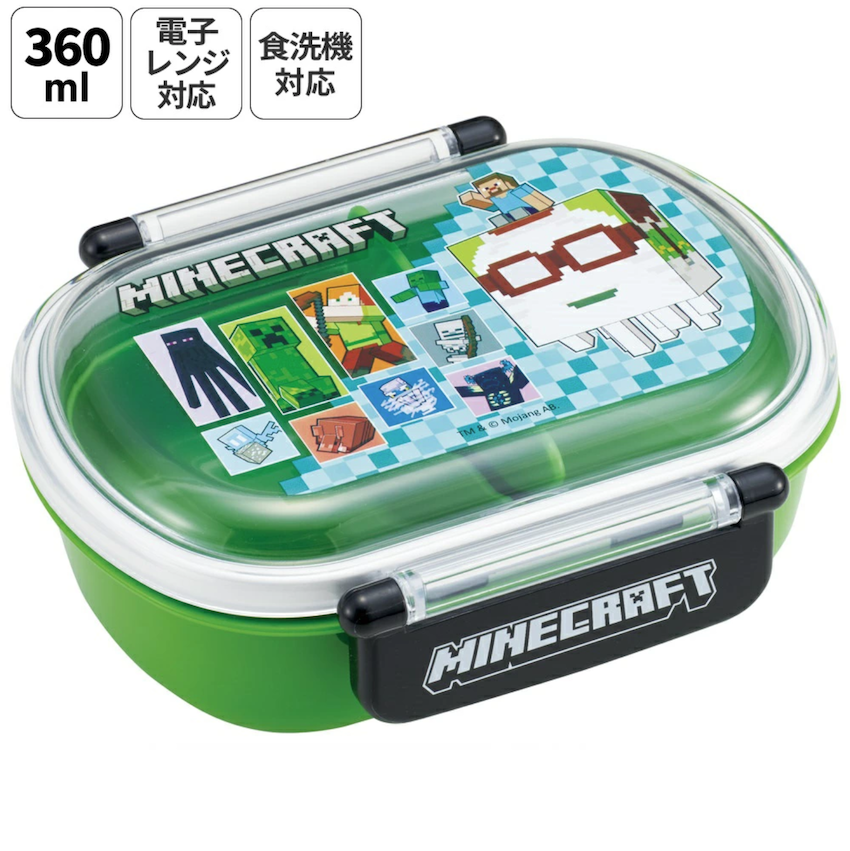 日本製 2026 新版 Skater 圓角餐盒 - Minecraft