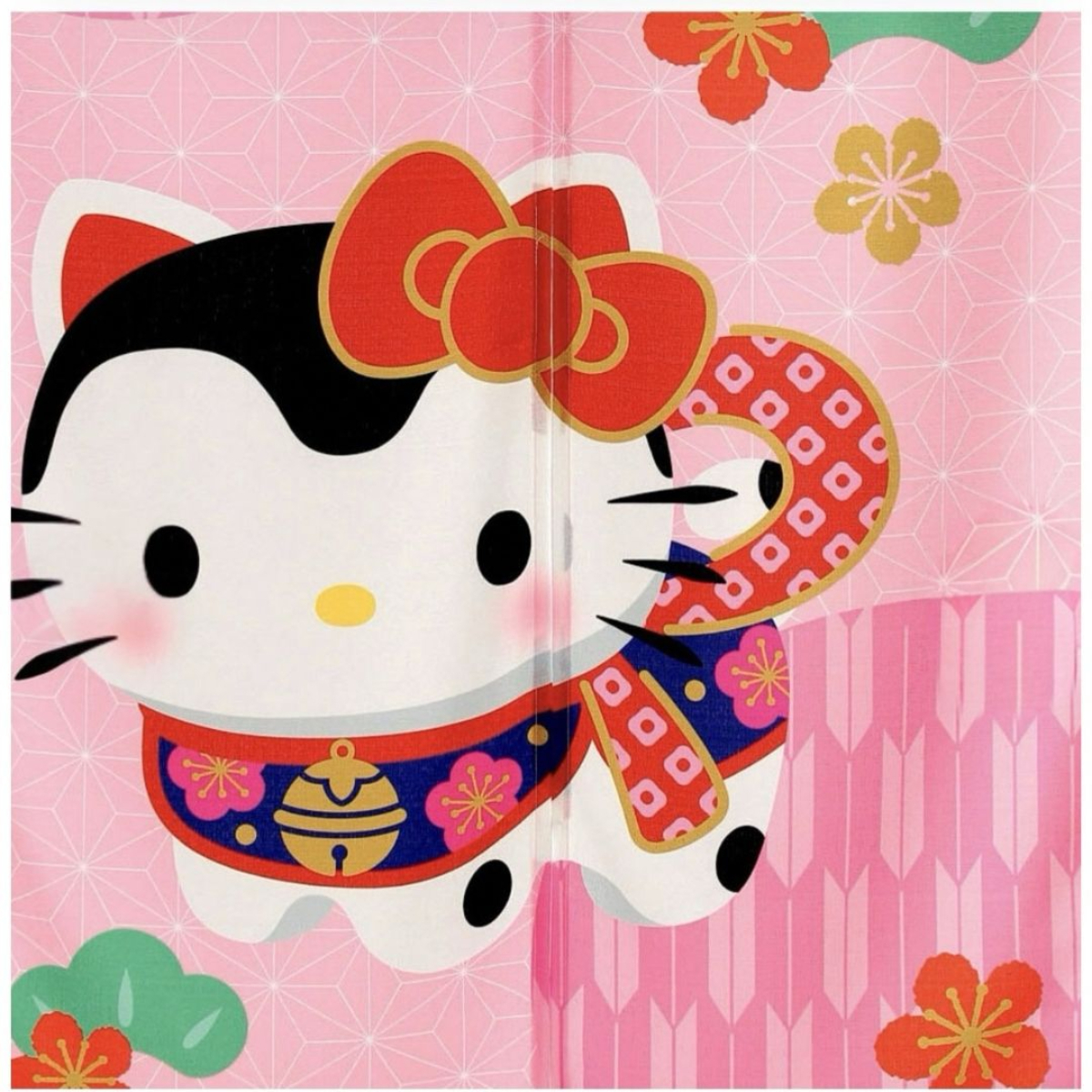 26040-KT Sanrio Hello Kitty 日本和風長門簾 神社守護犬 #JP-NM26-14662