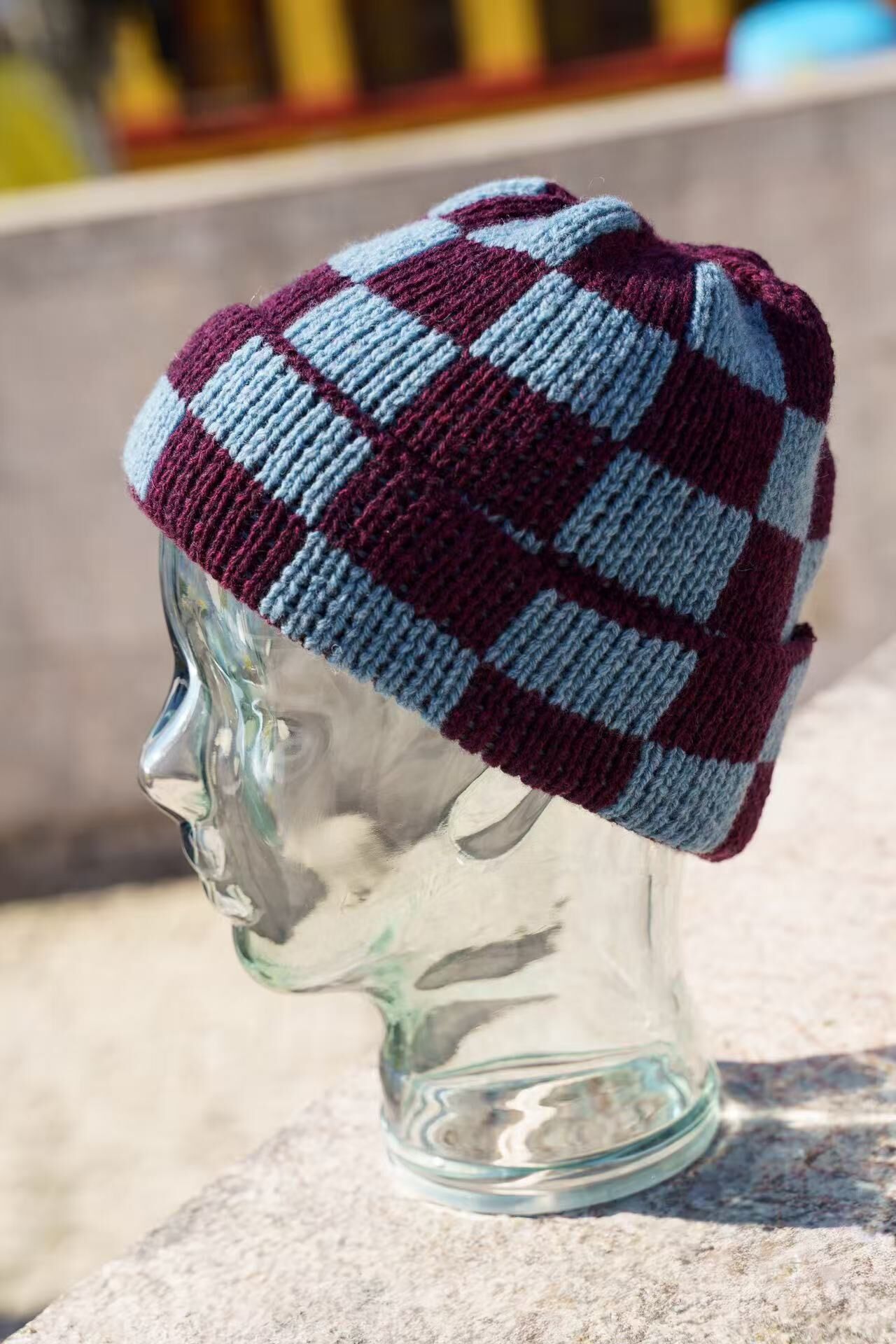 FOUND FEATHER |  Checker Beanie