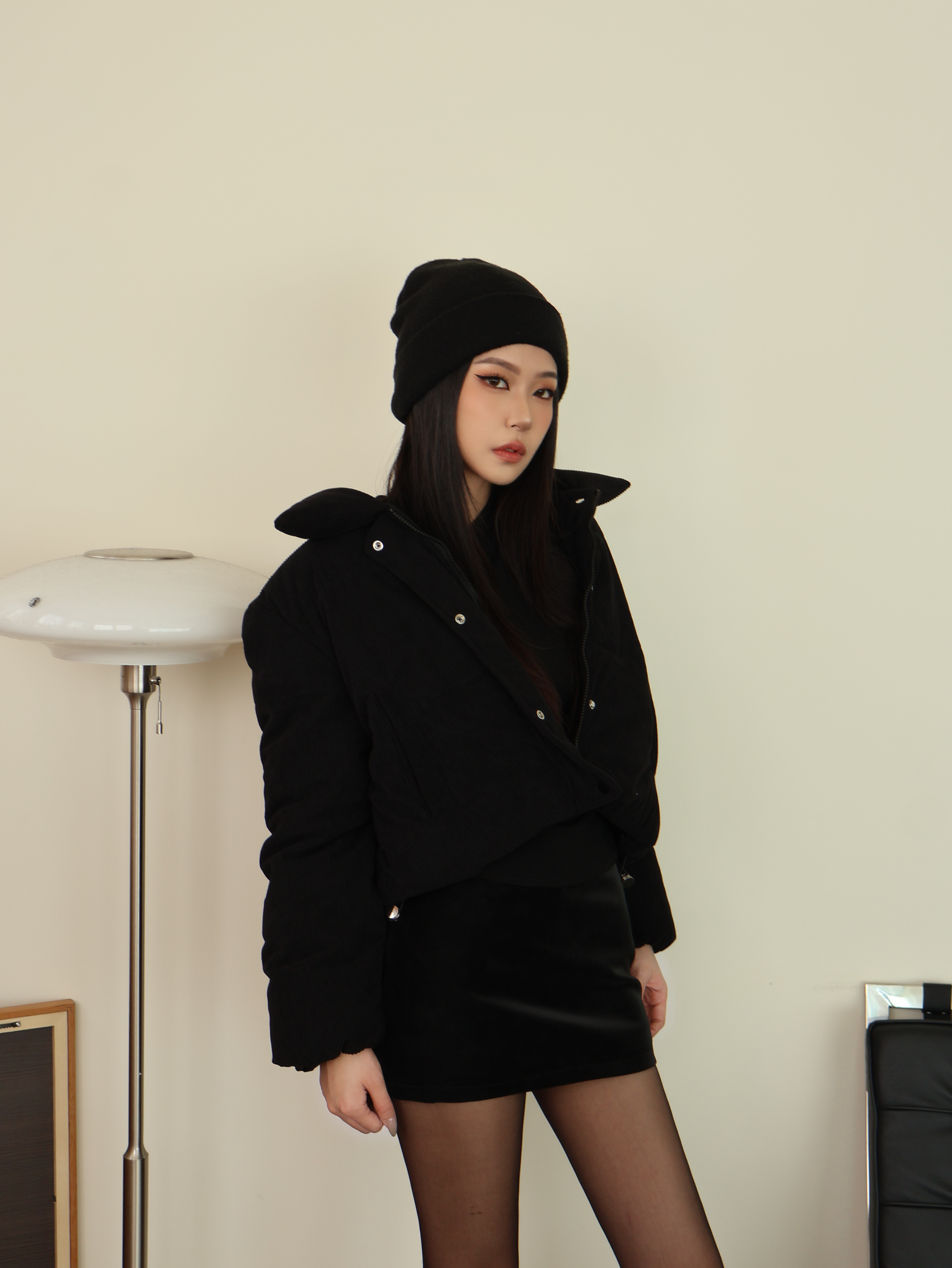 圈圈鋪棉短版外套