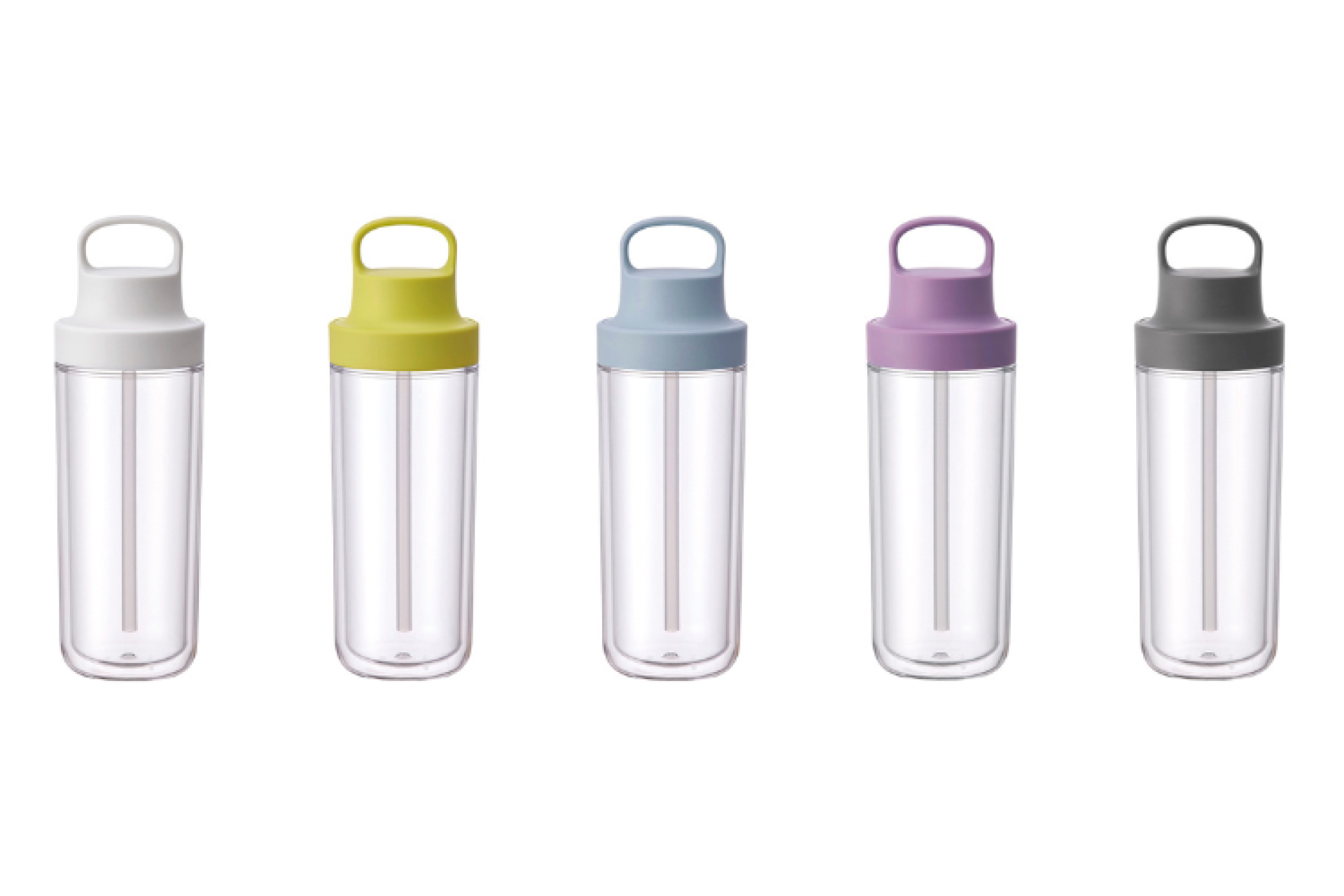 KINTO-TO GO BOTTLE 雙層隨手瓶，帶來飲具的視覺新改革，讓飲品美味色澤成為隨身配色