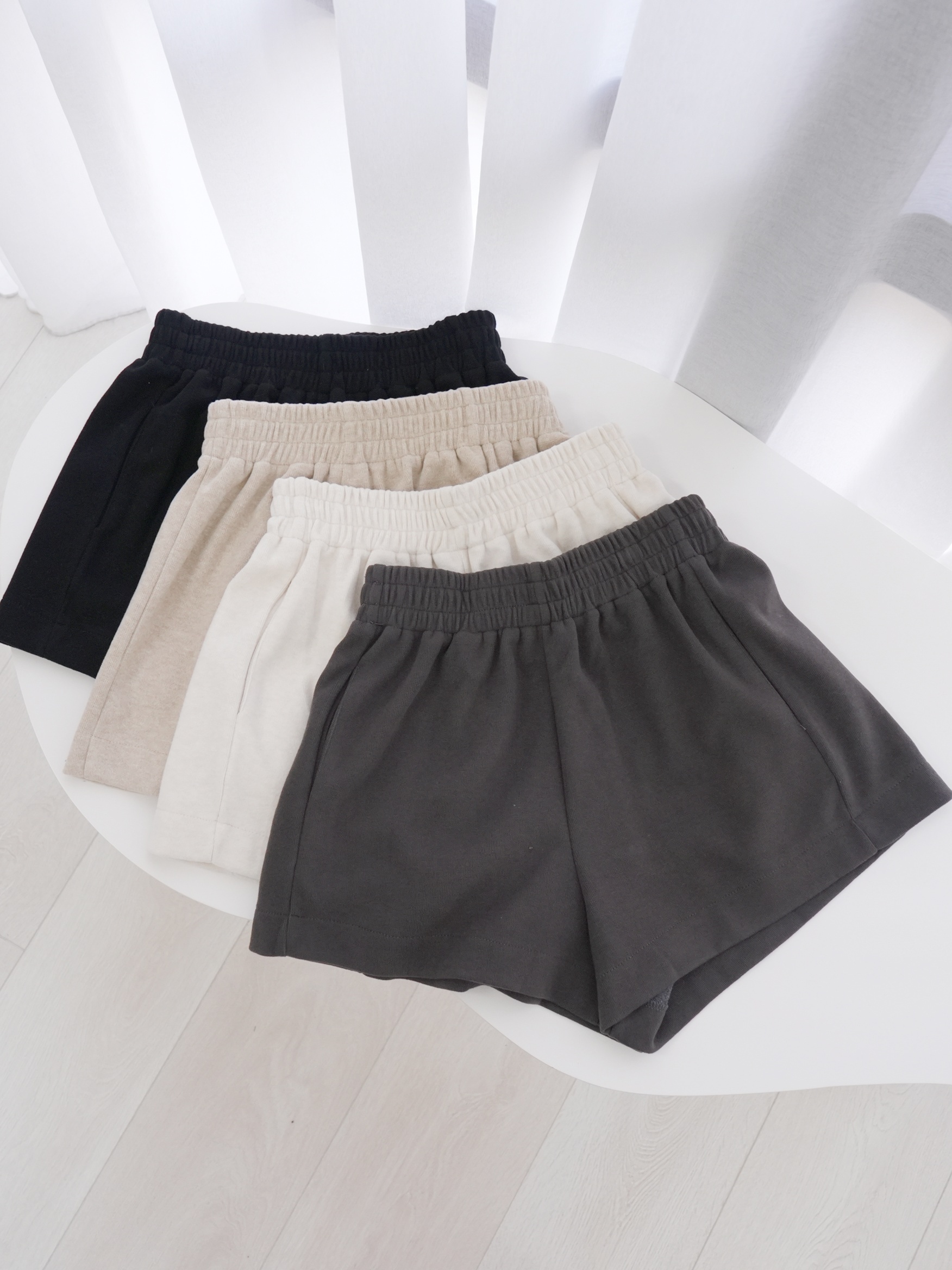 法朵Fado shop｜素面高腰口袋針織短褲 290A008 四色