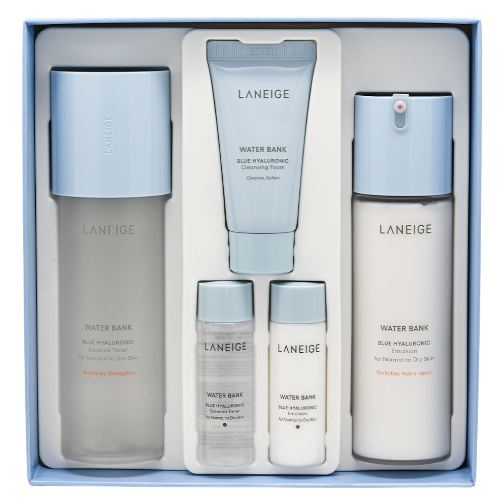Laneige 滋潤水乳套裝（水200ml/25ml;乳120ml/25ml;面霜15ml） [平行進口]