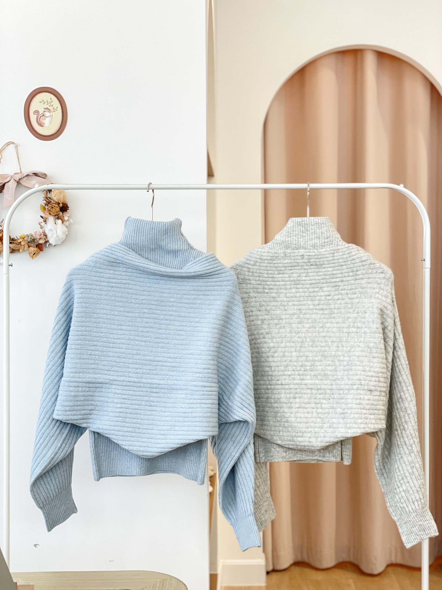 T1467 Ocean Button Knit Top Set