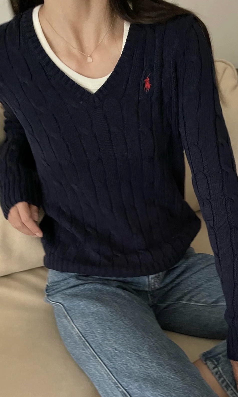 【4色入】Polo Ralph Lauren V領毛衣 女款