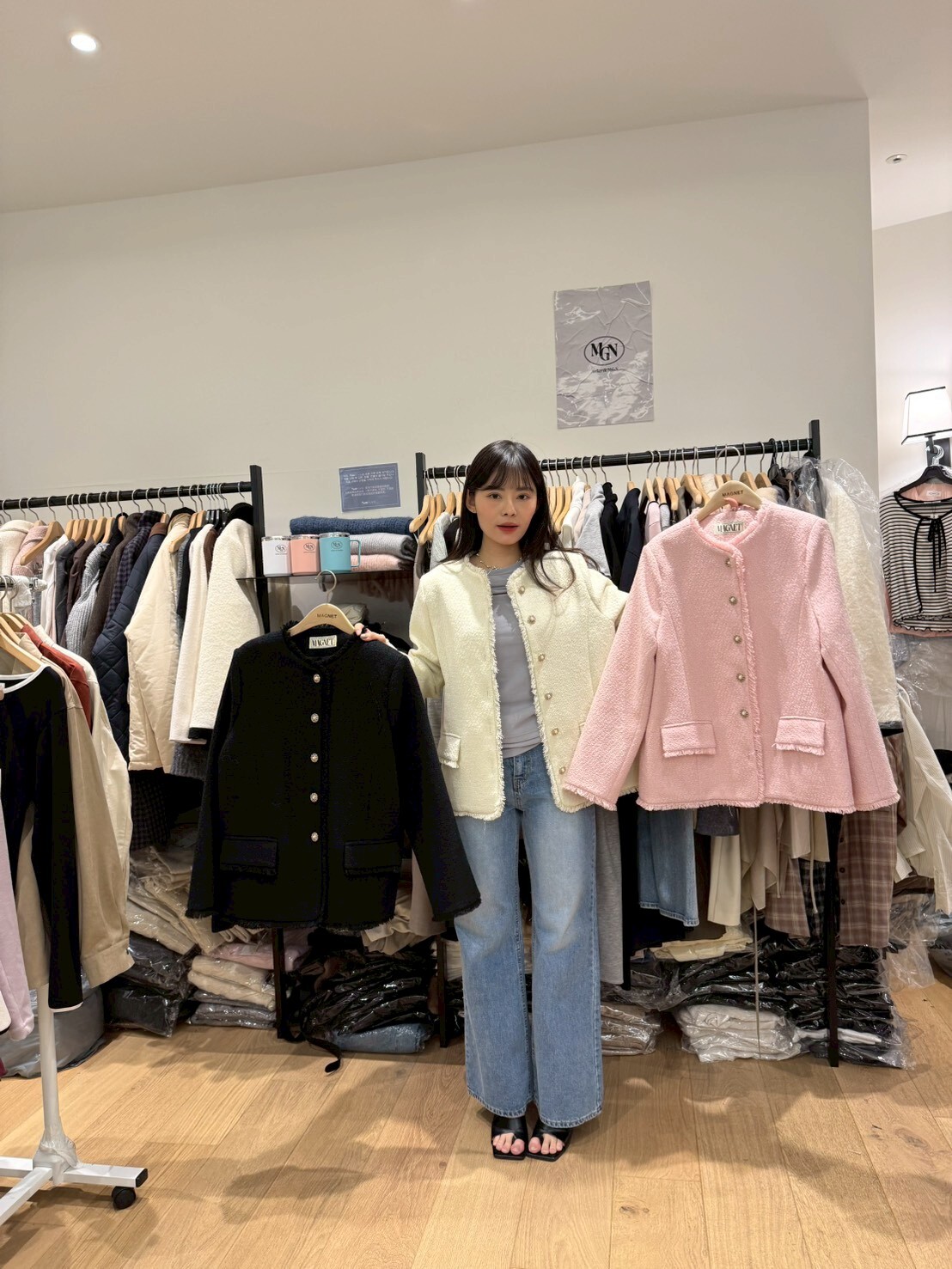 MN5427 小香風小流蘇外套 *特價* (優惠碼同充值購物金不適用)