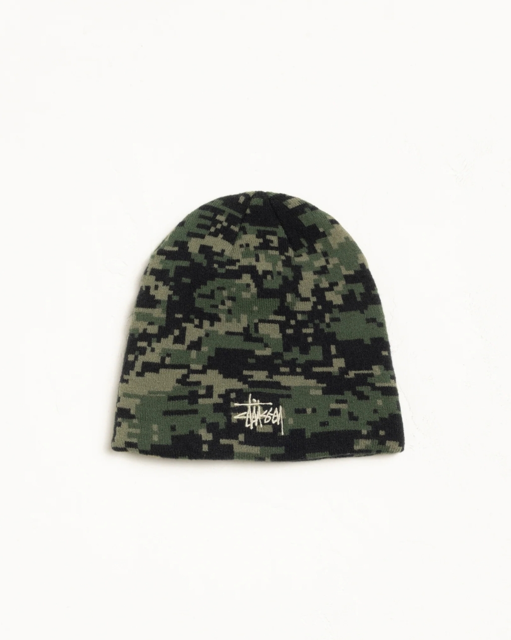 BASIC STÜSSY Stussy SKULLCAP 數位 迷彩 冷帽 毛帽 2色