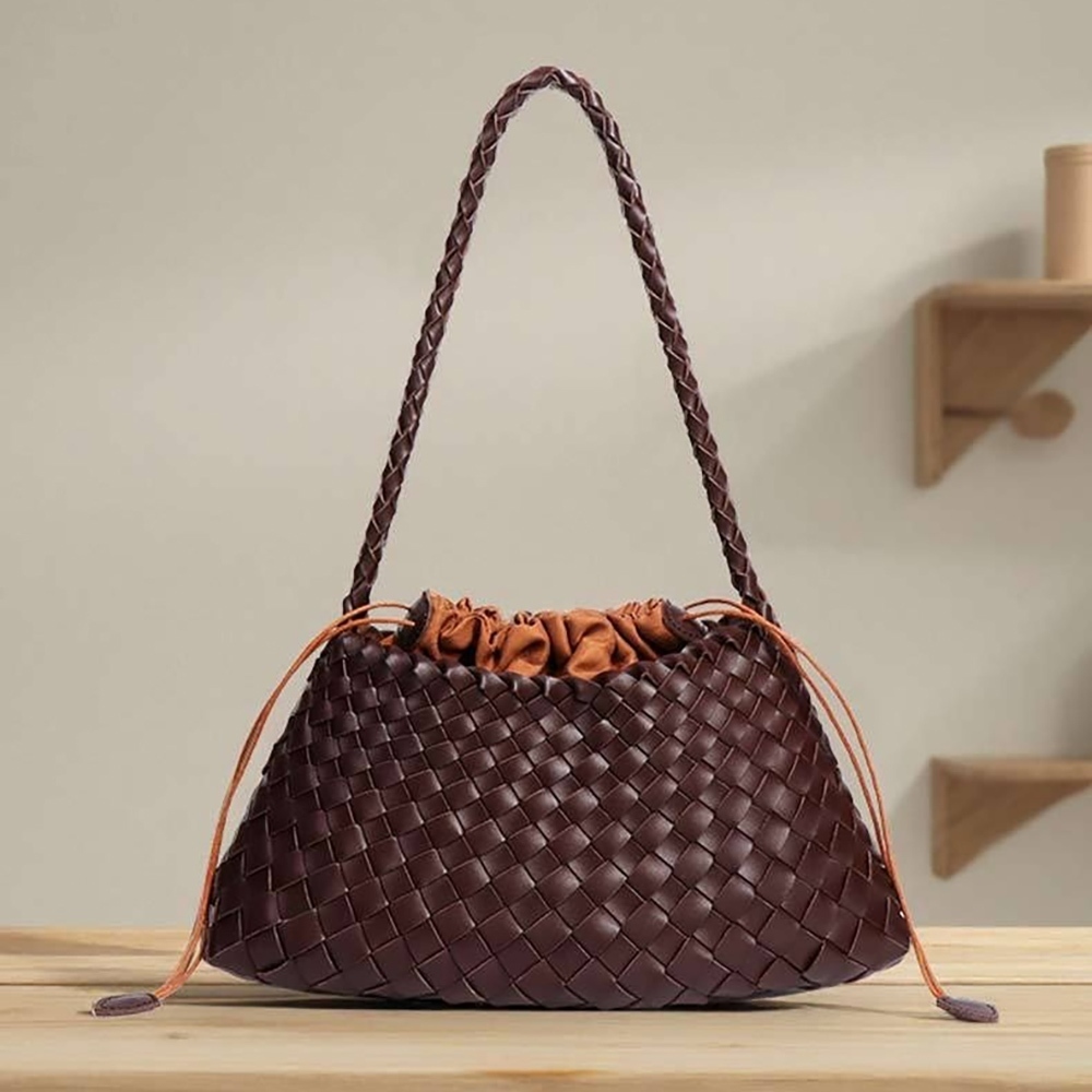 包包 女生包包 單肩包 子母包 編織包 腋下包 編織手提包 通勤包 肩背包 小包包 收納包 束口包 百搭 1084