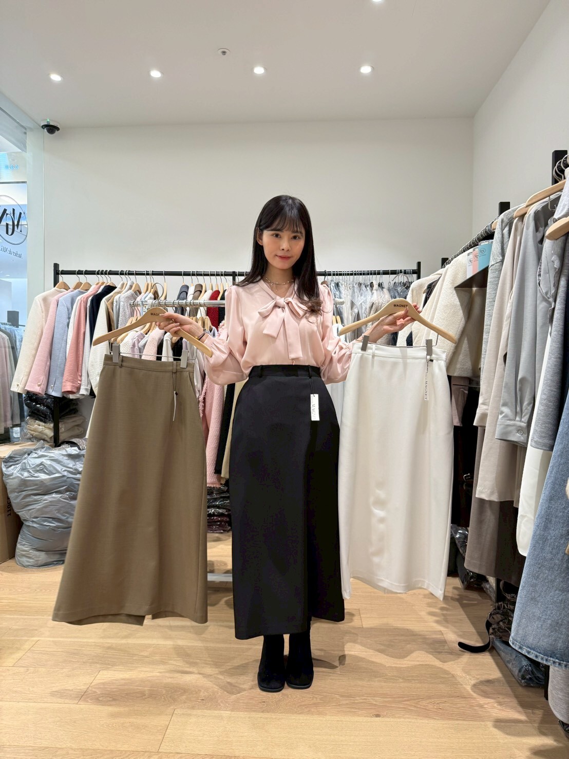 MN5425 文青後橡筋長裙 *特價* (優惠碼同充值購物金不適用)