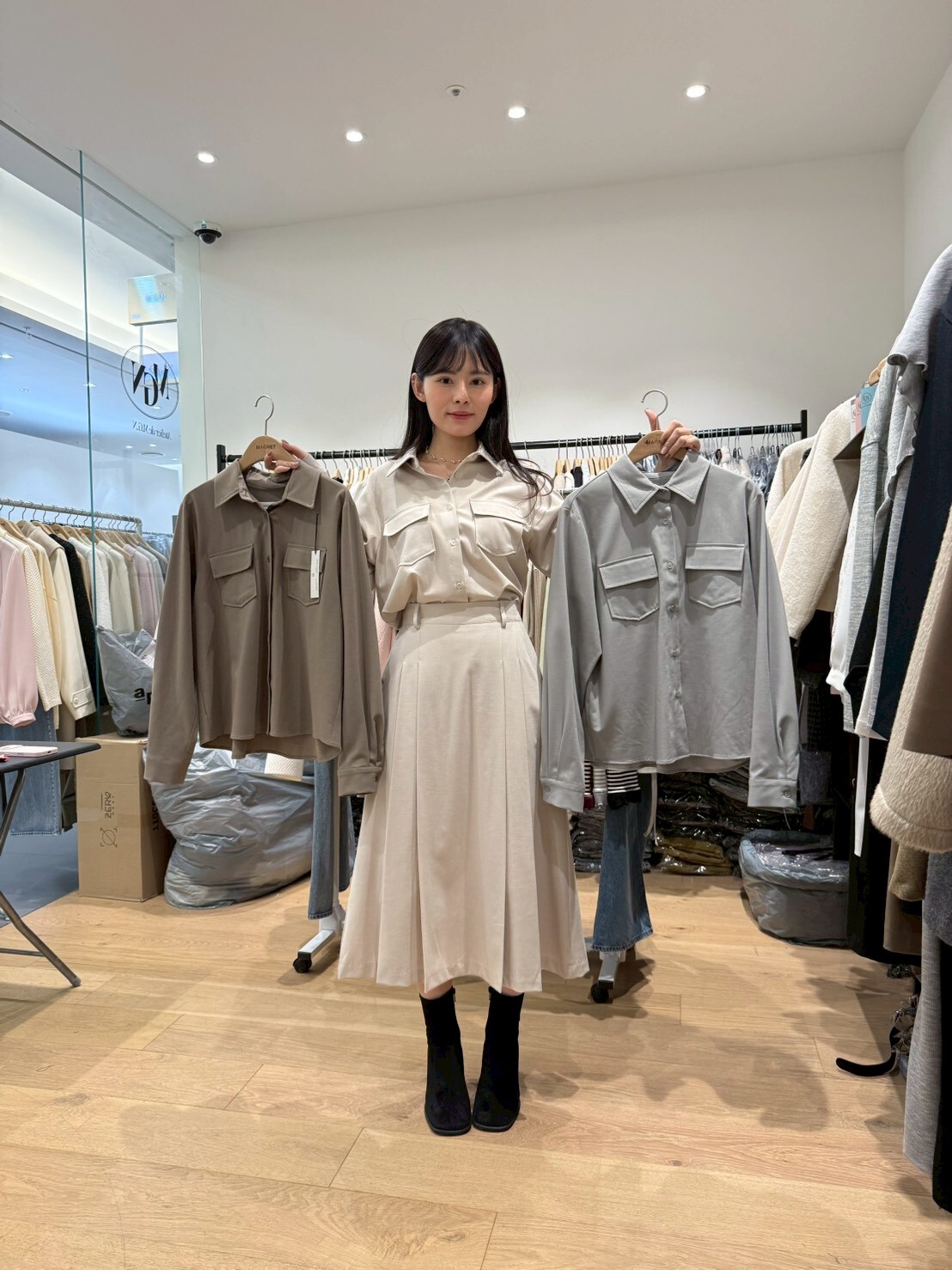 MN5418 口袋絲滑襯衫 *特價* (優惠碼同充值購物金不適用)