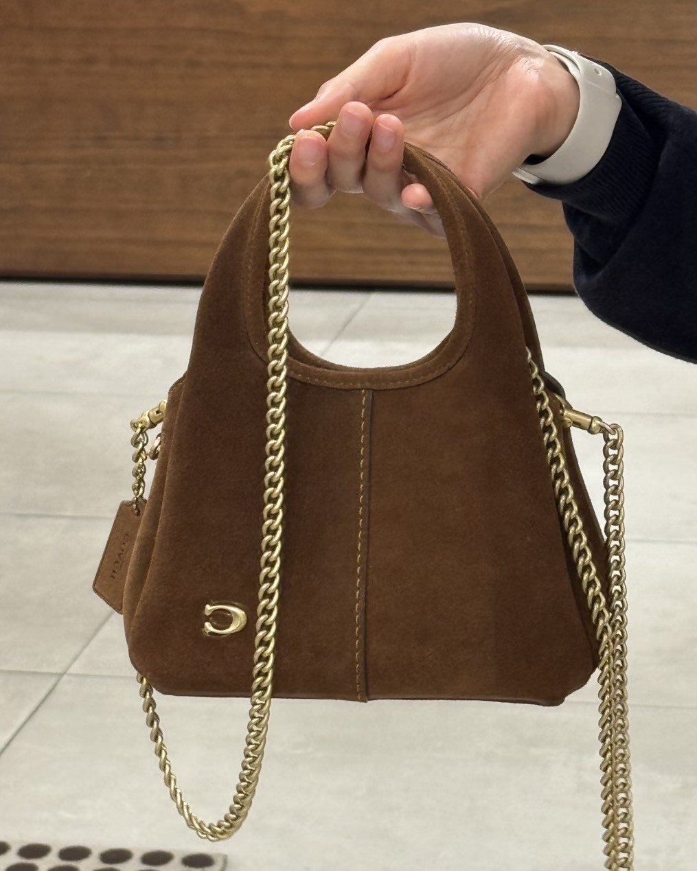 Coach Lana 19 荔枝皮 皮革 麂皮 小巧 手提包 側背包 三色