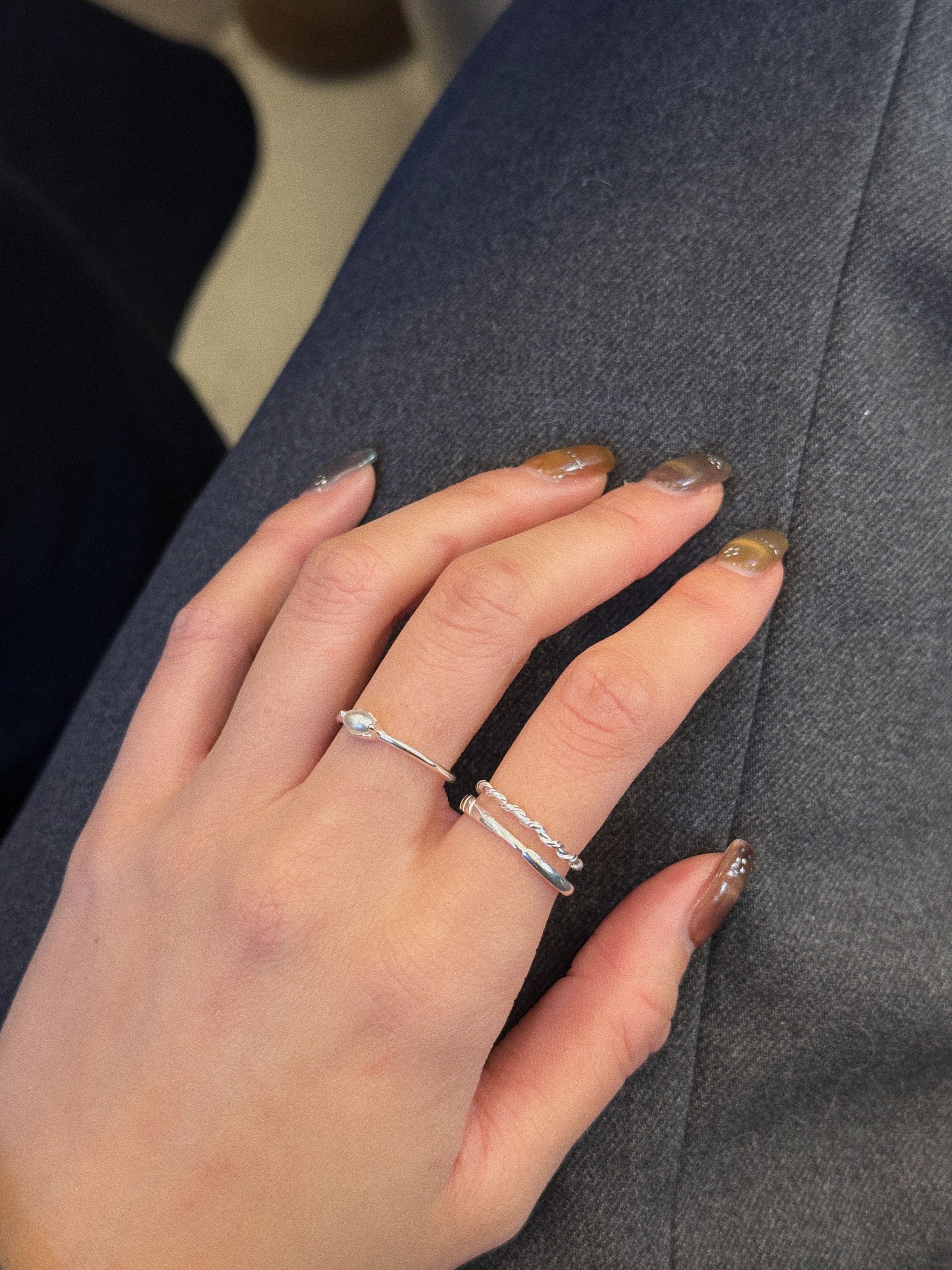 米粒珍珠開口戒