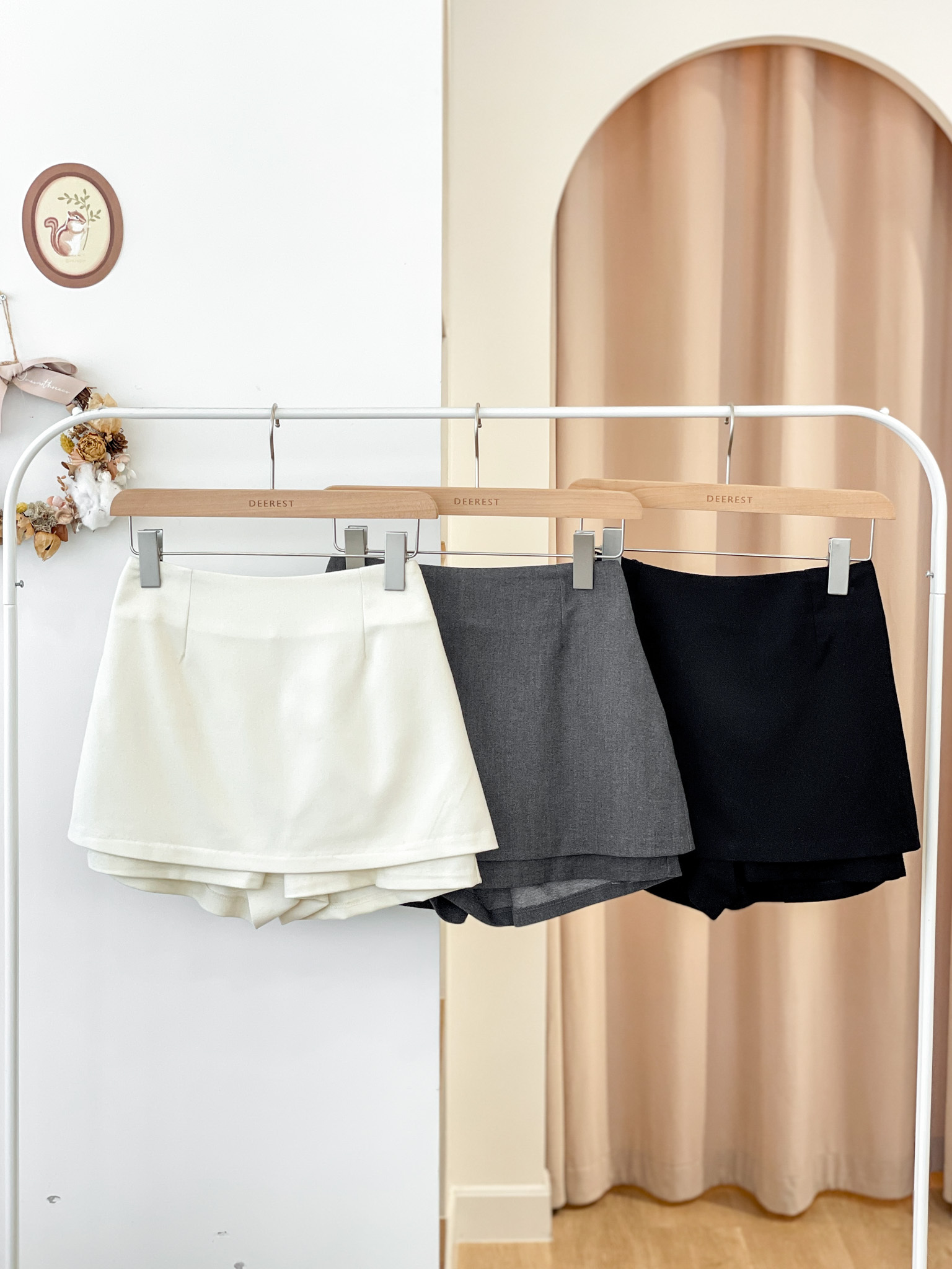 JEAN200 Charcoal Mini Skorts