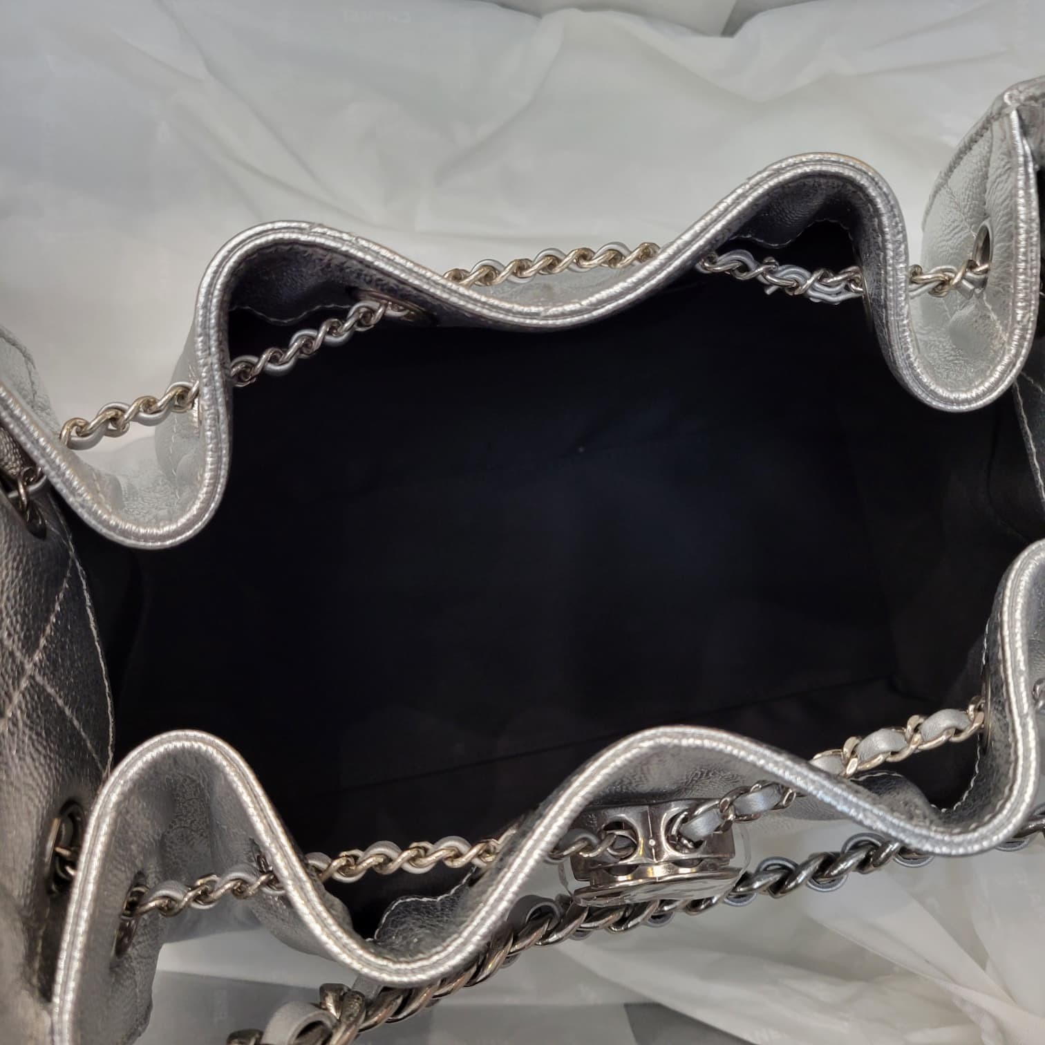 CHANEL AS5293 25 HOBO SMALL SILVER/SILVER  小號銀色銀扣