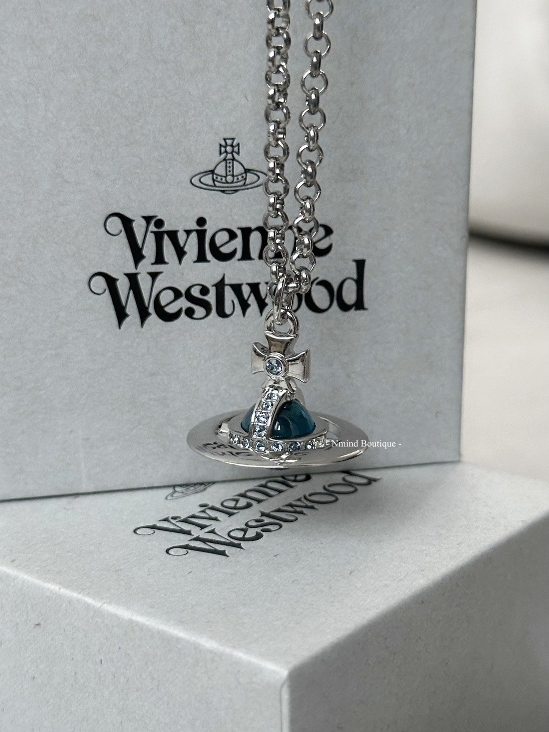 <好飾到✨> Vivienne Westwood Man. New Tiny Orb 藍星球項鍊