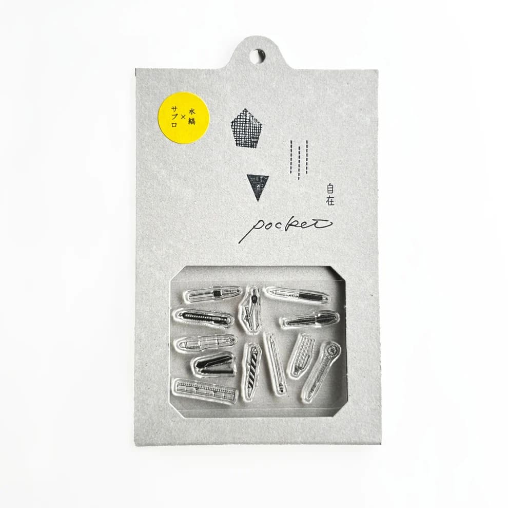水縞 自在水晶印章 Pocket｜Sublo x 水縞｜經典文具｜水縞 JAPAN