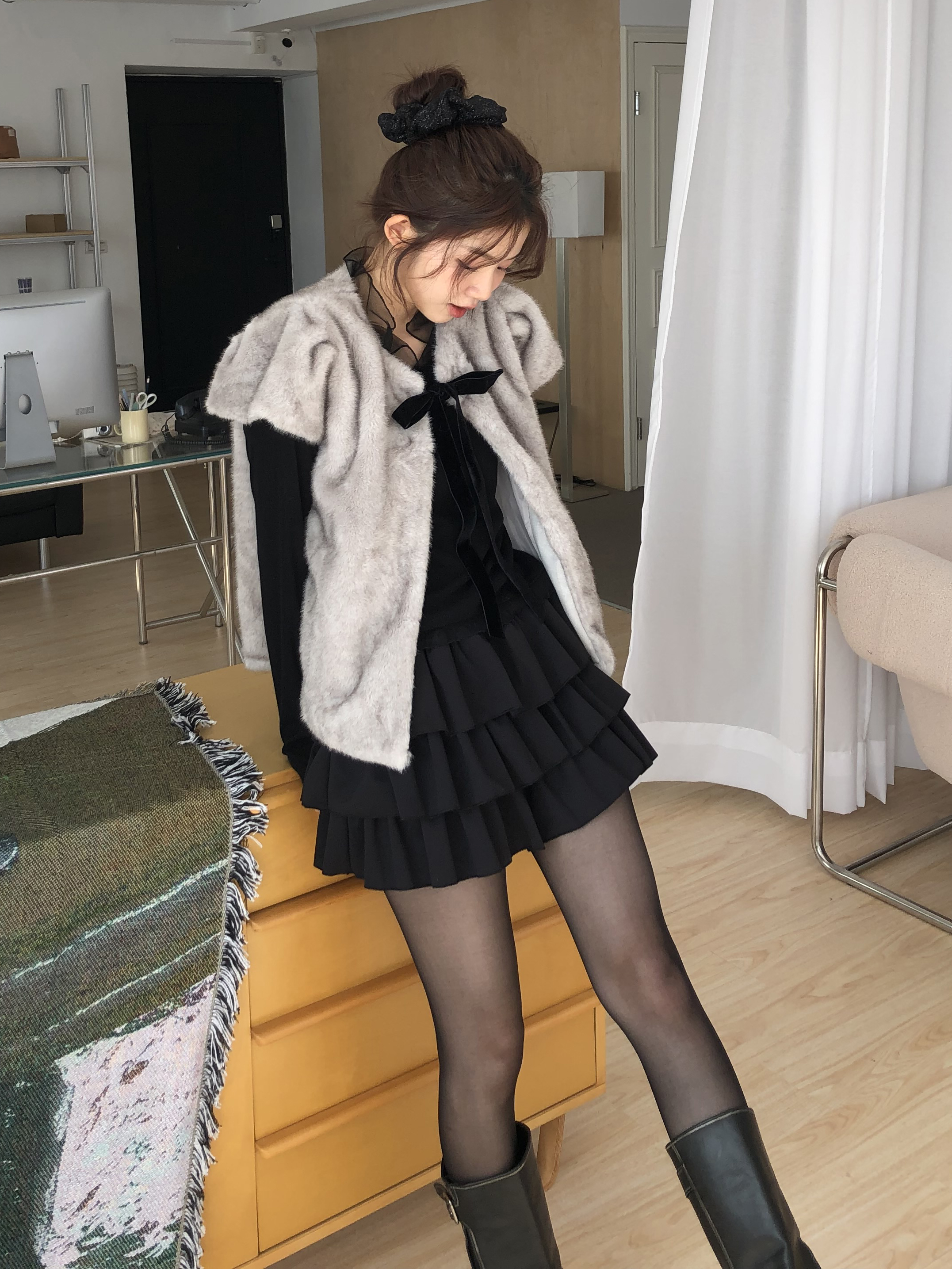 【Discount】Cancan Frill Skirt Pants #褲裙