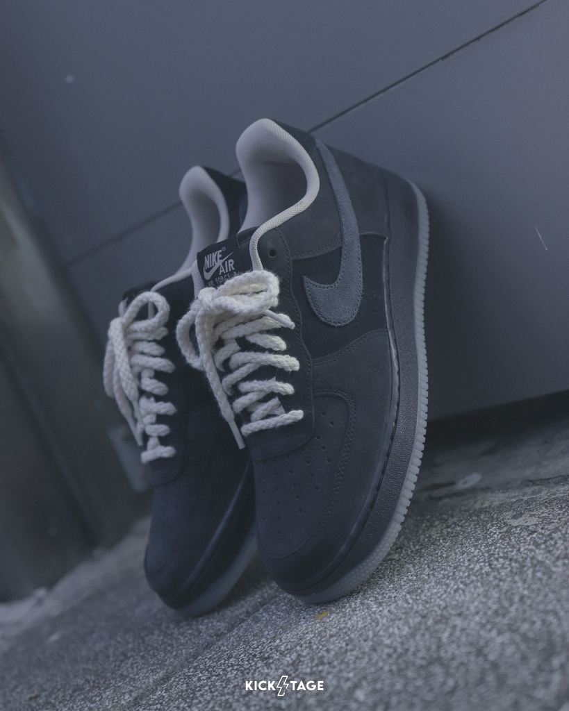 男鞋 NIKE AIR FORCE 1 '07 'Black Fossil' 黑灰 冰底 麂皮 復古 休閒鞋【IQ9791-001】AF1 BAF1