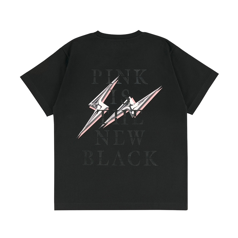 Blackpink x Fragment 藤原浩 胸前字樣 黑 短T ANBP-05