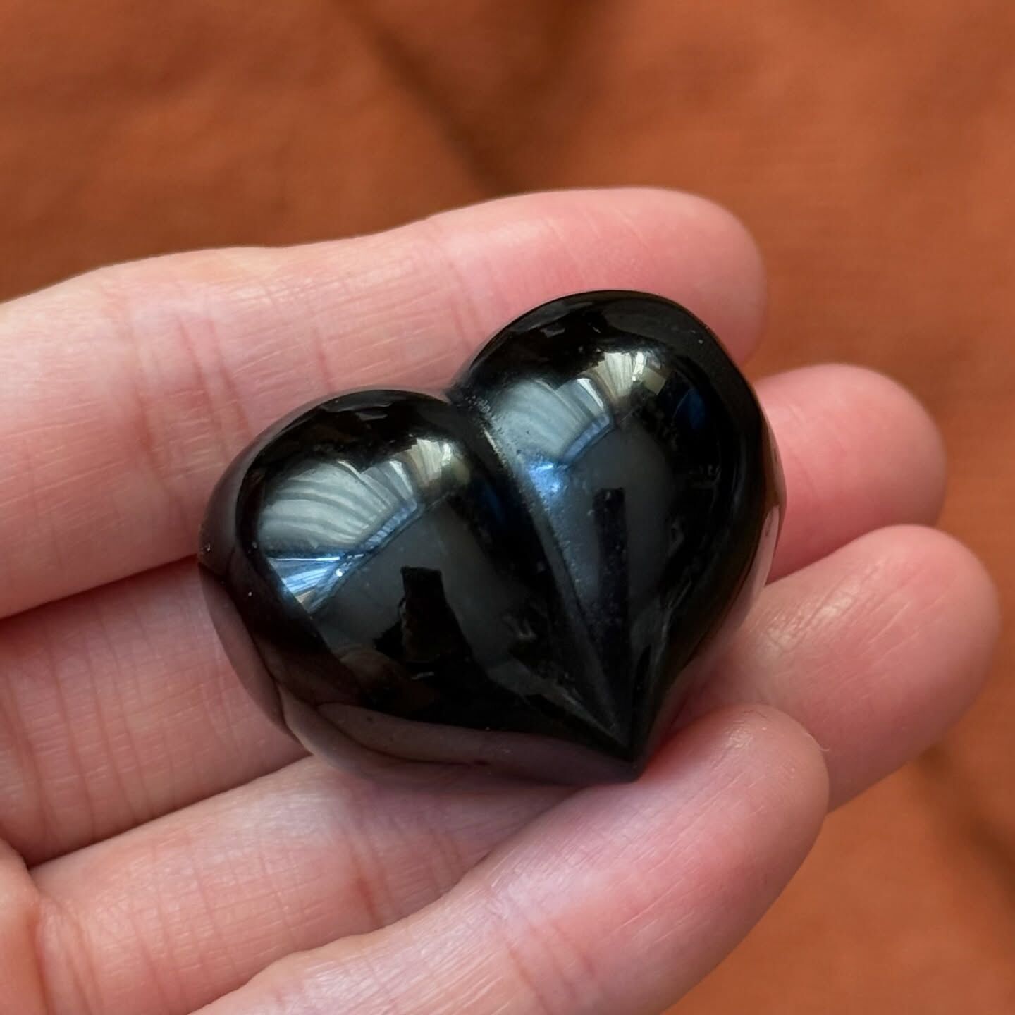[原石] 黑曜石 屁桃愛心