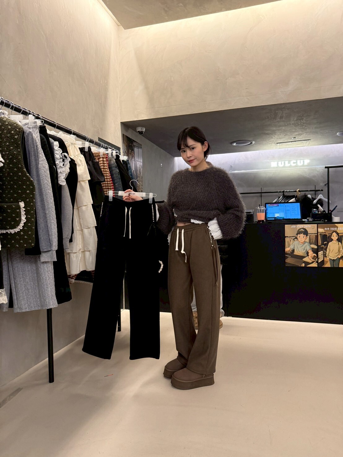 MP5455 珍珠蝴蝶結休閒褲 *特價* (優惠碼同充值購物金不適用)