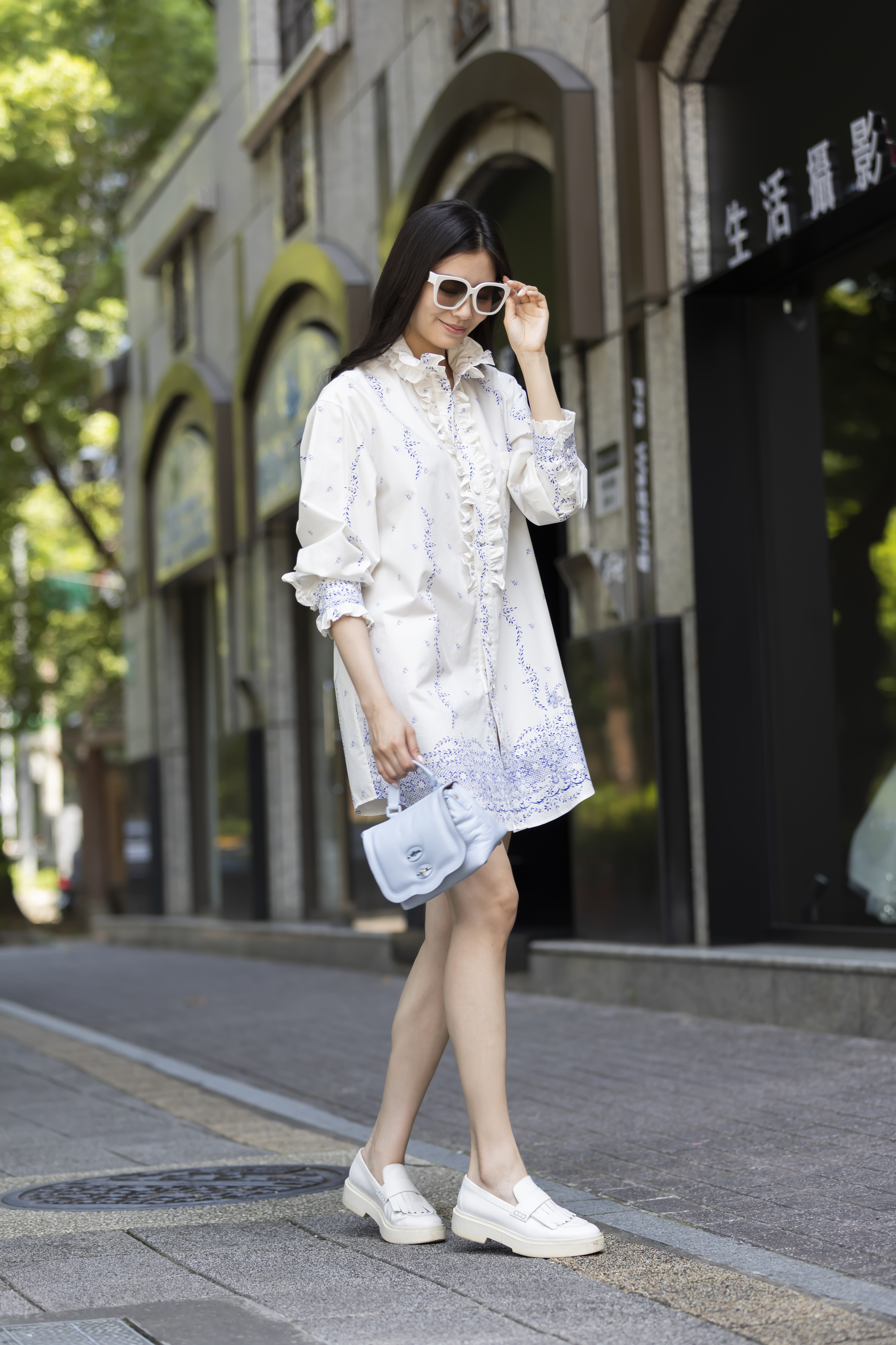 Philosophy 印花宮廷領襯衫