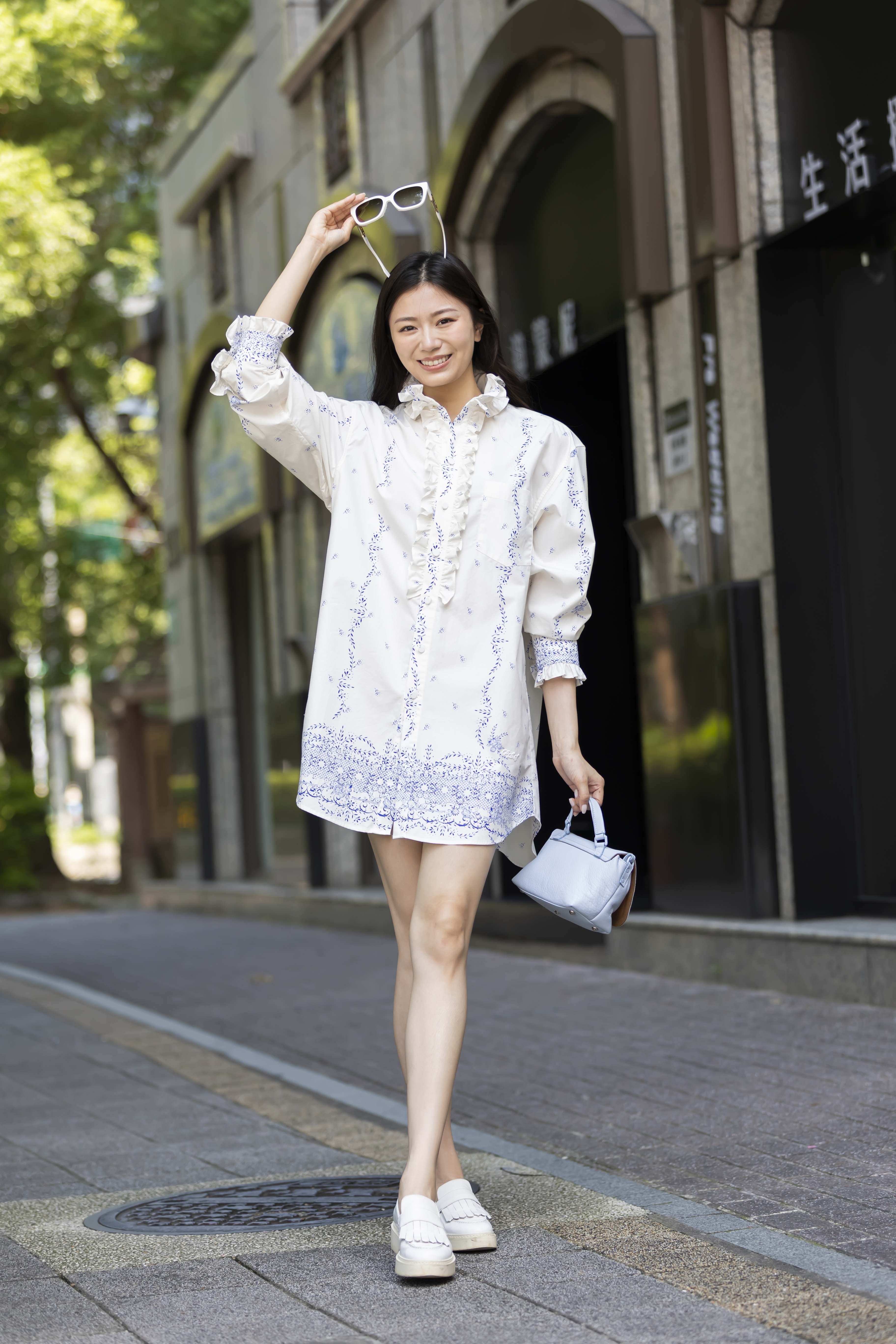 Philosophy 印花宮廷領襯衫