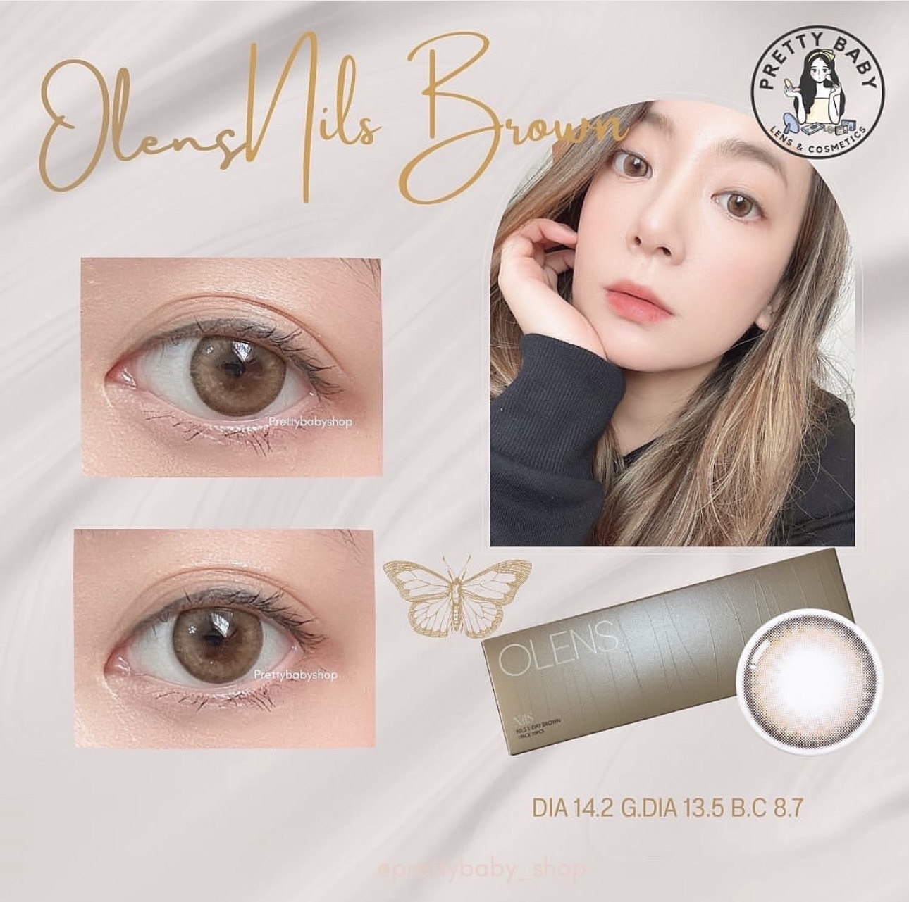 [透明盒散裝]OLENS NILS 1 DAY BROWN 10P [10片/1盒]