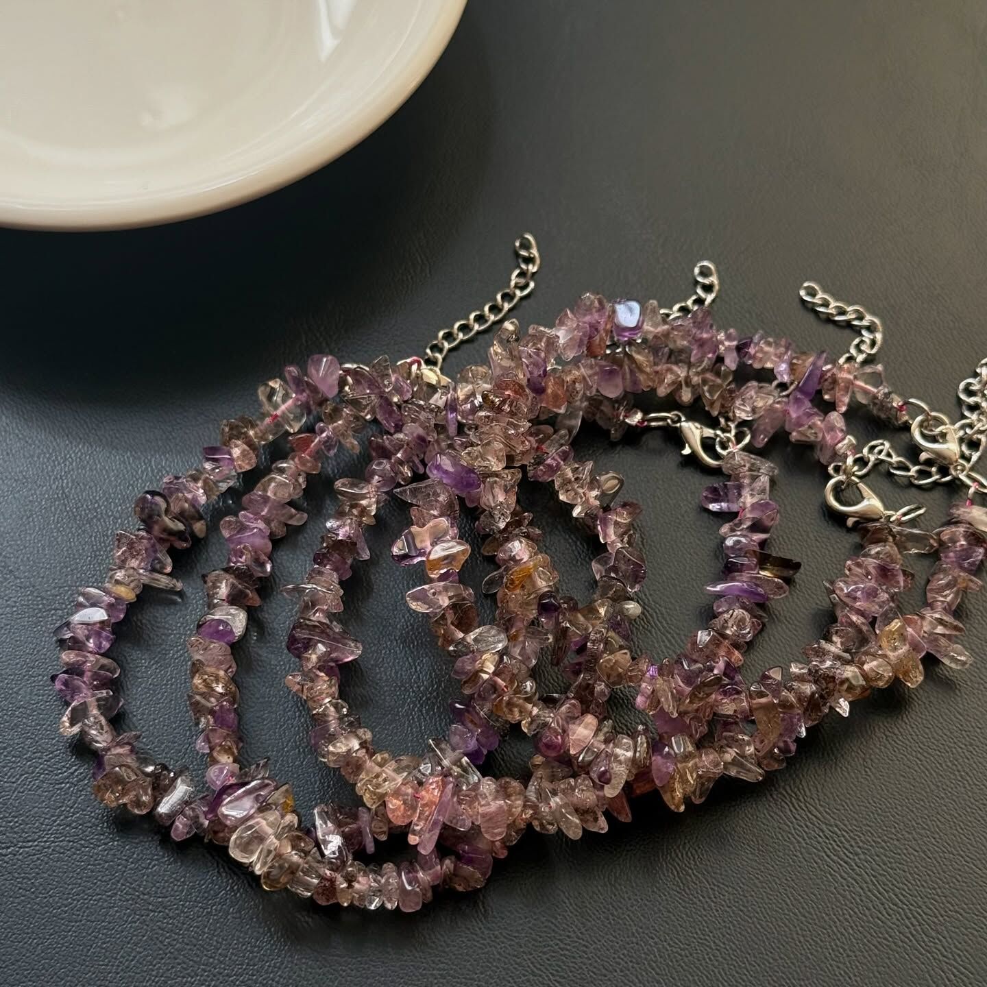 [原石] 超七 碎石手鏈 水晶手鏈